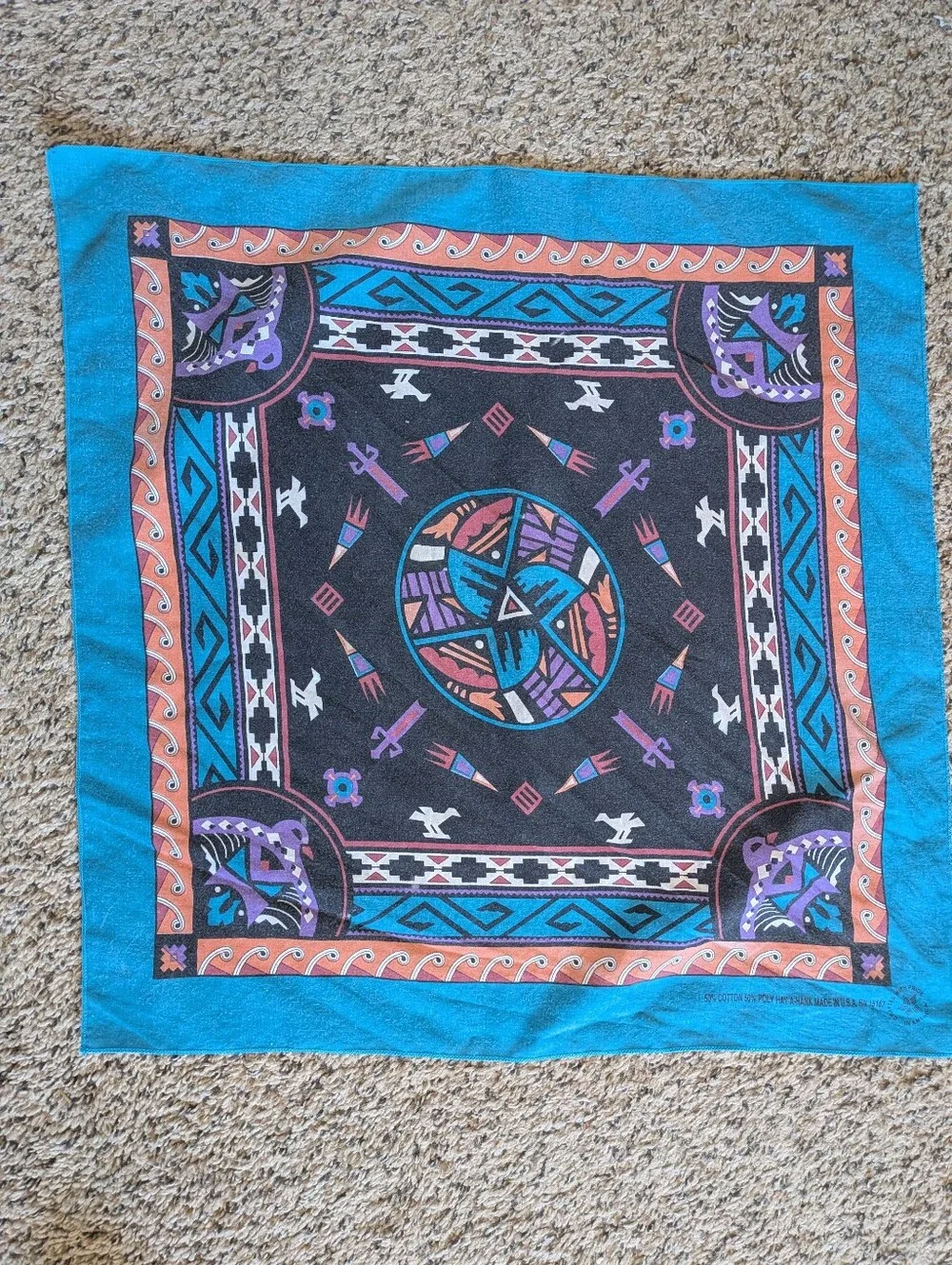 Vintage Square Southwestern Bandana